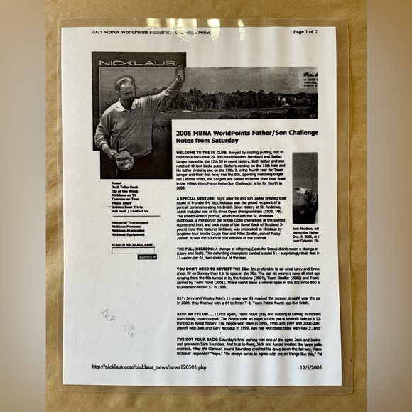 PATRICK DRICKEY SIGNED FRAMED PRINT GOLF JACK NICKLAUS ST. ANDREWS 2005 OPEN - Picture 7 of 15